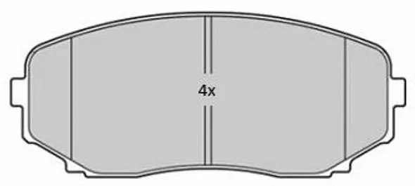 FBP-1841 FREMAX Комплект тормозных колодок, дисковый тормоз (фото 1)