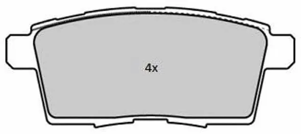 FBP-1842 FREMAX Комплект тормозных колодок, дисковый тормоз (фото 1)