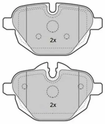 FBP-1854 FREMAX Комплект тормозных колодок, дисковый тормоз (фото 1)