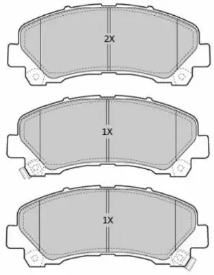 FBP-1885 FREMAX Комплект тормозных колодок, дисковый тормоз (фото 2)