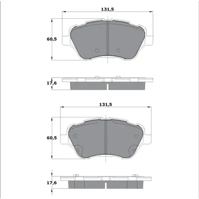 FBP-1892 FREMAX Комплект тормозных колодок, дисковый тормоз (фото 1)