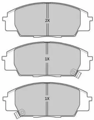 FBP-1900 FREMAX Комплект тормозных колодок, дисковый тормоз (фото 1)