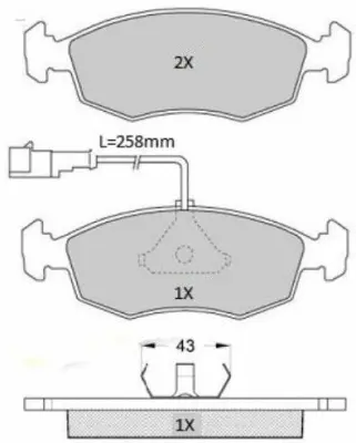 FBP-1920 FREMAX Комплект тормозных колодок, дисковый тормоз (фото 1)