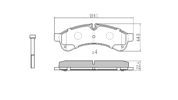 FBP-2072 FREMAX Комплект тормозных колодок, дисковый тормоз (фото 1)