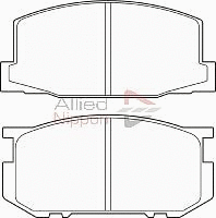 ADB0332 COMLINE Комплект тормозных колодок, дисковый тормоз (фото 1)