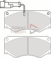 ADB11028 COMLINE Комплект тормозных колодок, дисковый тормоз (фото 1)
