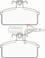 ADB1204 COMLINE Комплект тормозных колодок, дисковый тормоз (фото 1)