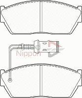 ADB1268 COMLINE Комплект тормозных колодок, дисковый тормоз (фото 1)