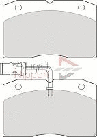 ADB1437 COMLINE Комплект тормозных колодок, дисковый тормоз (фото 1)