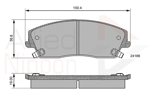 ADB36085 COMLINE Комплект тормозных колодок, дисковый тормоз (фото 1)
