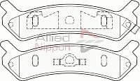 ADB3807 COMLINE Комплект тормозных колодок, дисковый тормоз (фото 1)