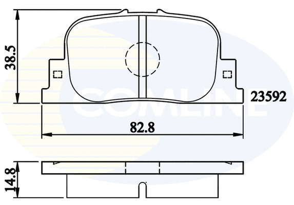 CBP01172 COMLINE Комплект тормозных колодок, дисковый тормоз (фото 1)