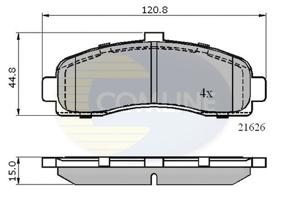 CBP0508 COMLINE Комплект тормозных колодок, дисковый тормоз (фото 1)