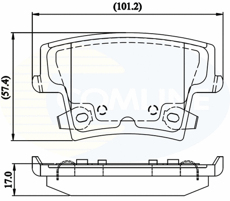 CBP32216 COMLINE Комплект тормозных колодок, дисковый тормоз (фото 1)