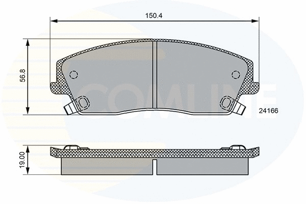 CBP36085 COMLINE Комплект тормозных колодок, дисковый тормоз (фото 1)