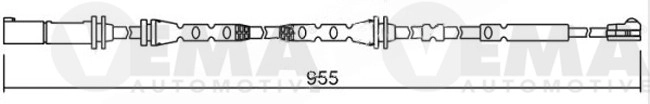 117449 VEMA Сигнализатор, износ тормозных колодок (фото 1)