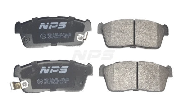 S360I01 NPS Комплект тормозных колодок, дисковый тормоз (фото 2)