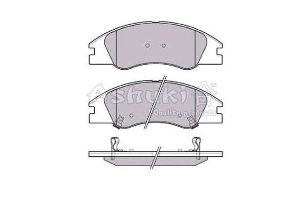 1080-6230 ASHUKI by Palidium Комплект тормозных колодок, дисковый тормоз (фото 1)