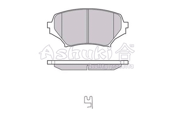 1080-8603 ASHUKI by Palidium Комплект тормозных колодок, дисковый тормоз (фото 1)