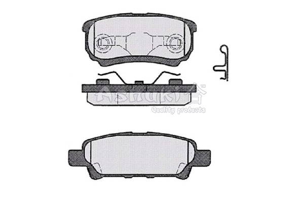 1083-4105 ASHUKI by Palidium Комплект тормозных колодок, дисковый тормоз (фото 1)