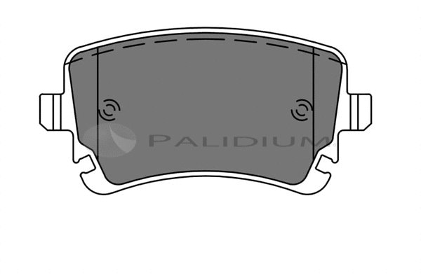 P1-1045 ASHUKI by Palidium Комплект тормозных колодок, дисковый тормоз (фото 1)