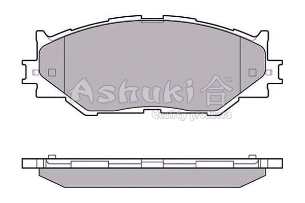 T112-89 ASHUKI by Palidium Комплект тормозных колодок, дисковый тормоз (фото 1)