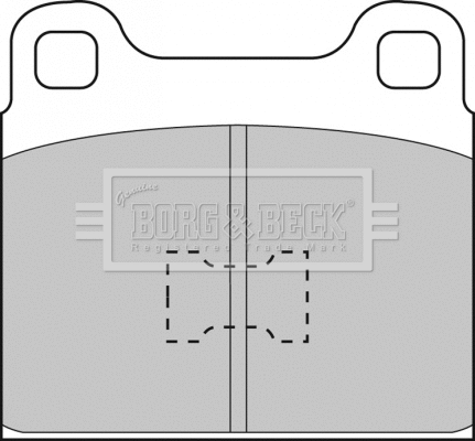BBP1001 BORG & BECK Комплект тормозных колодок, дисковый тормоз (фото 1)