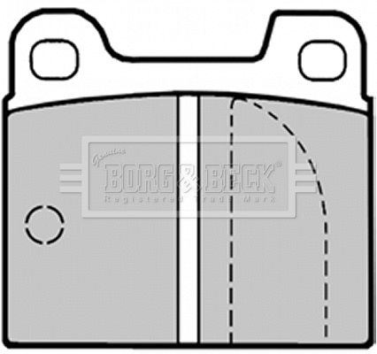 BBP1003 BORG & BECK Комплект тормозных колодок, дисковый тормоз (фото 1)