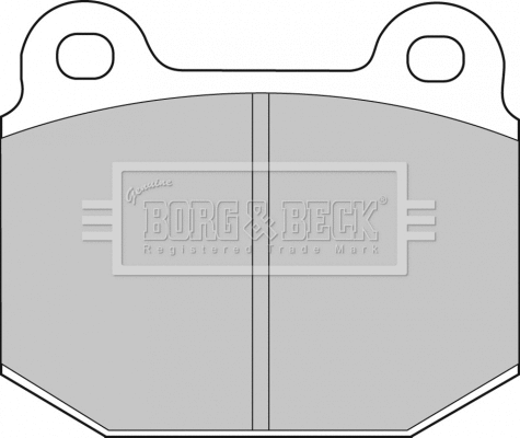 BBP1005 BORG & BECK Комплект тормозных колодок, дисковый тормоз (фото 1)