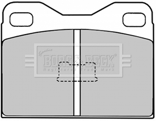 BBP1006 BORG & BECK Комплект тормозных колодок, дисковый тормоз (фото 1)