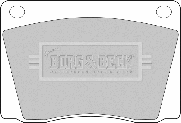 BBP1011 BORG & BECK Комплект тормозных колодок, дисковый тормоз (фото 1)