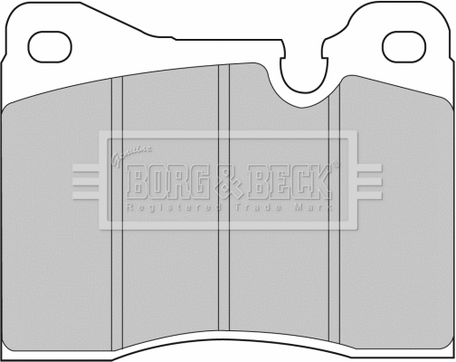 BBP1014 BORG & BECK Комплект тормозных колодок, дисковый тормоз (фото 1)