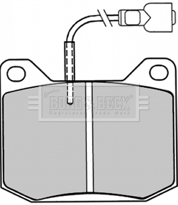 BBP1016 BORG & BECK Комплект тормозных колодок, дисковый тормоз (фото 1)