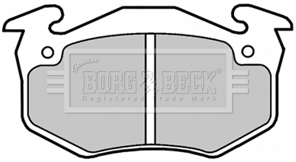 BBP1018 BORG & BECK Комплект тормозных колодок, дисковый тормоз (фото 1)