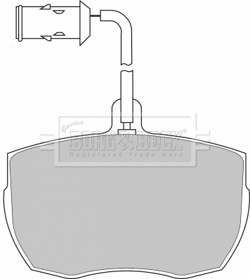 BBP1026 BORG & BECK Комплект тормозных колодок, дисковый тормоз (фото 1)