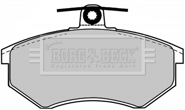 BBP1027 BORG & BECK Комплект тормозных колодок, дисковый тормоз (фото 1)