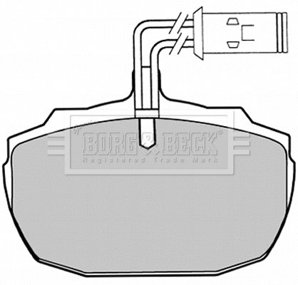 BBP1031 BORG & BECK Комплект тормозных колодок, дисковый тормоз (фото 1)