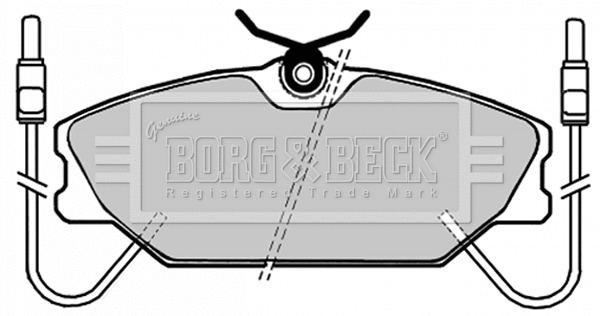 BBP1035 BORG & BECK Комплект тормозных колодок, дисковый тормоз (фото 1)