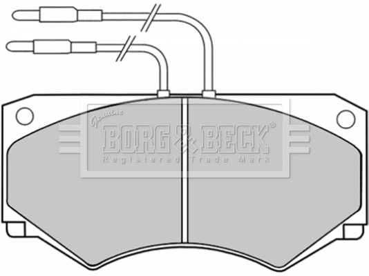 BBP1039 BORG & BECK Комплект тормозных колодок, дисковый тормоз (фото 1)