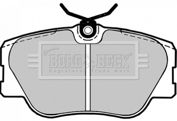 BBP1042 BORG & BECK Комплект тормозных колодок, дисковый тормоз (фото 1)