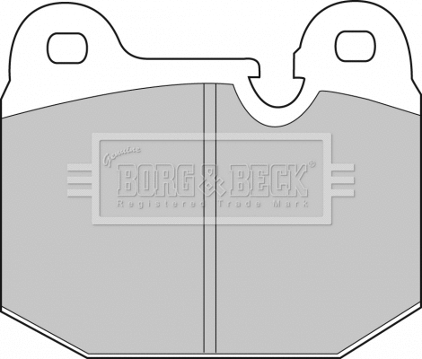 BBP1043 BORG & BECK Комплект тормозных колодок, дисковый тормоз (фото 1)