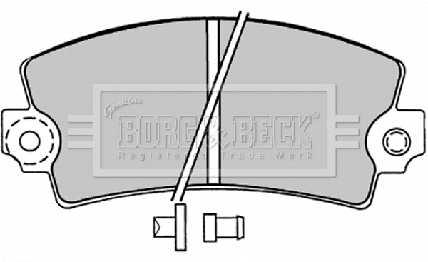 BBP1047 BORG & BECK Комплект тормозных колодок, дисковый тормоз (фото 1)