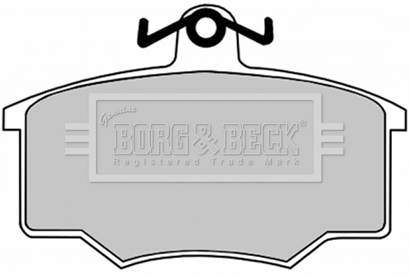 BBP1049 BORG & BECK Комплект тормозных колодок, дисковый тормоз (фото 1)