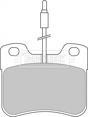 BBP1055 BORG & BECK Комплект тормозных колодок, дисковый тормоз (фото 1)