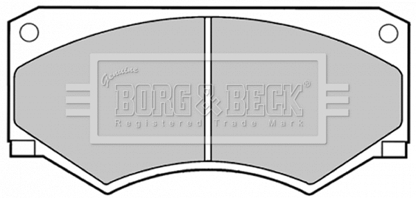 BBP1056 BORG & BECK Комплект тормозных колодок, дисковый тормоз (фото 1)