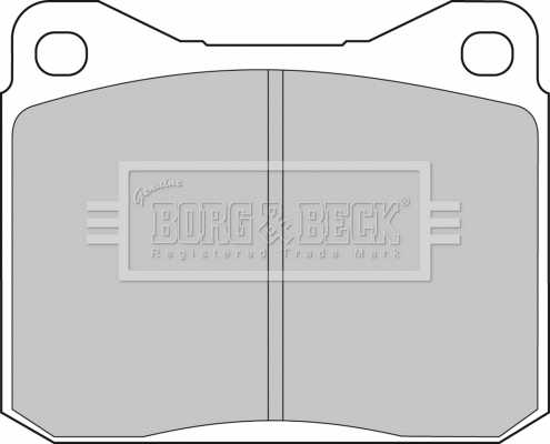 BBP1057 BORG & BECK Комплект тормозных колодок, дисковый тормоз (фото 1)