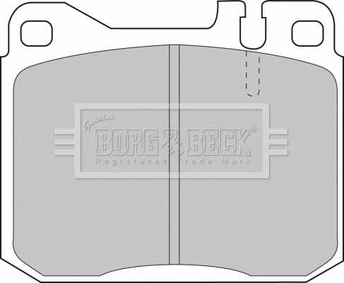 BBP1061 BORG & BECK Комплект тормозных колодок, дисковый тормоз (фото 1)