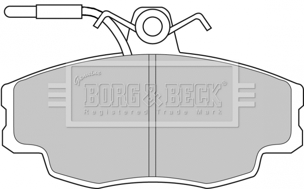 BBP1062 BORG & BECK Комплект тормозных колодок, дисковый тормоз (фото 1)