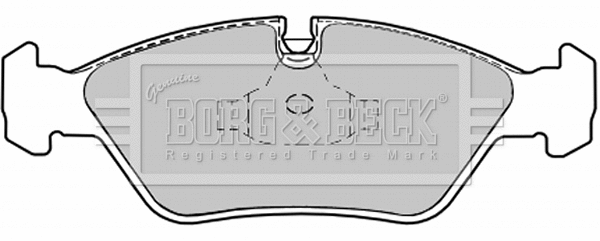BBP1067 BORG & BECK Комплект тормозных колодок, дисковый тормоз (фото 1)