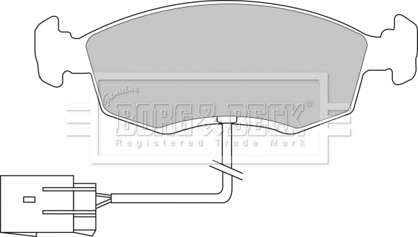 BBP1070 BORG & BECK Комплект тормозных колодок, дисковый тормоз (фото 1)